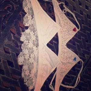 Two bra sets.diy able bra, bralette, and care kit.